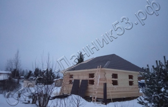 3 Брусовой дом ОД-9 8Х8, 64 м², Ленинградская область, Кировский район, поселок Апраксин (5)